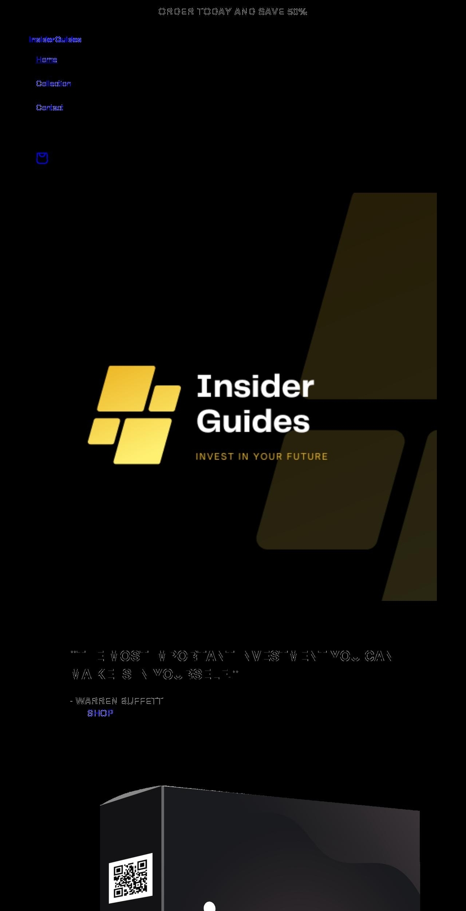 insider-guides.com shopify website screenshot