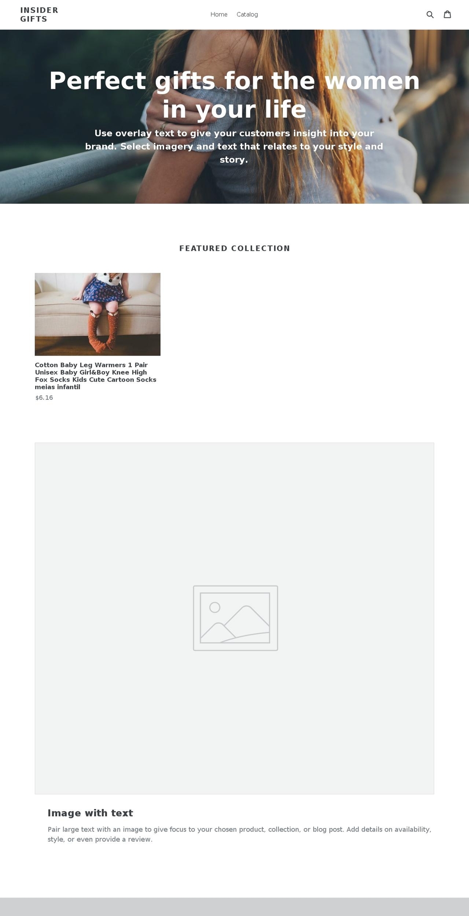 insidergifts.com shopify website screenshot