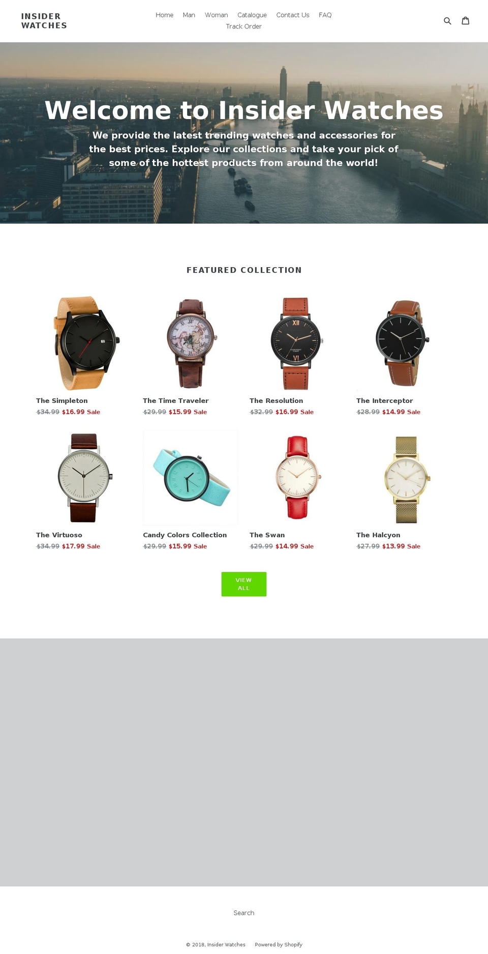 insiderwatches.com — Shopify storefront screenshot