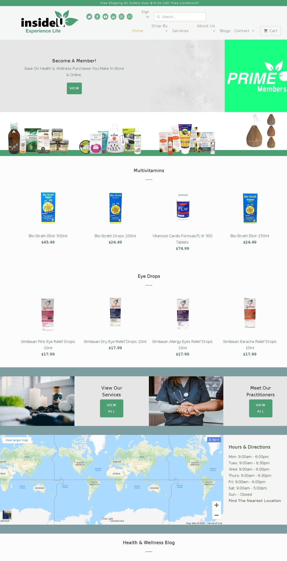 insideu.ca shopify website screenshot