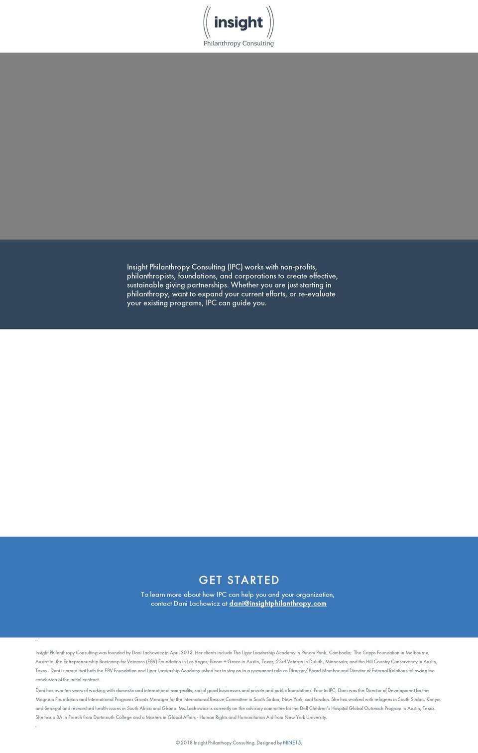 insightphilanthropy.com — Shopify storefront screenshot