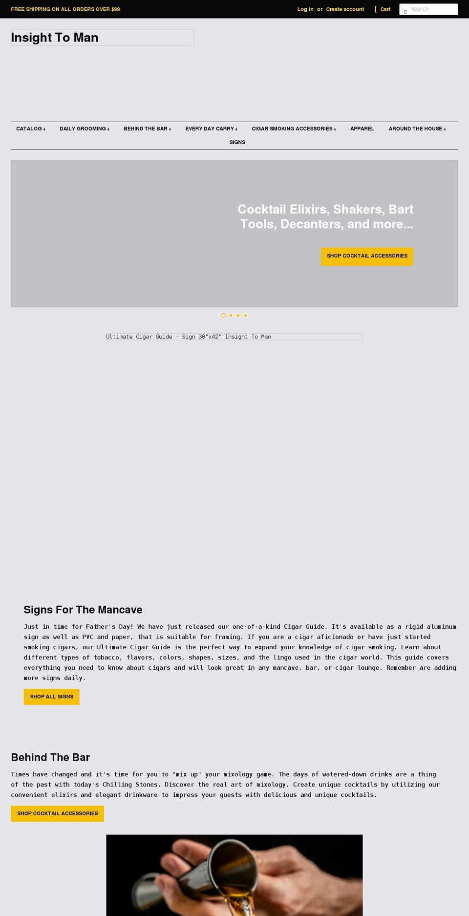 insighttoman.com shopify website screenshot
