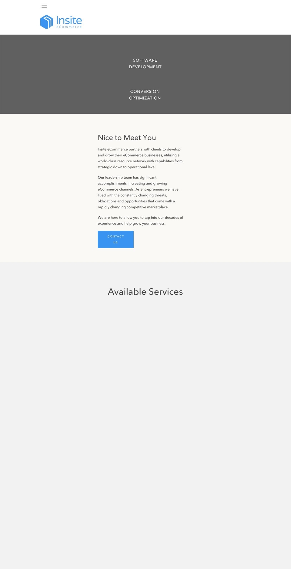 insiteecommerce.com shopify website screenshot