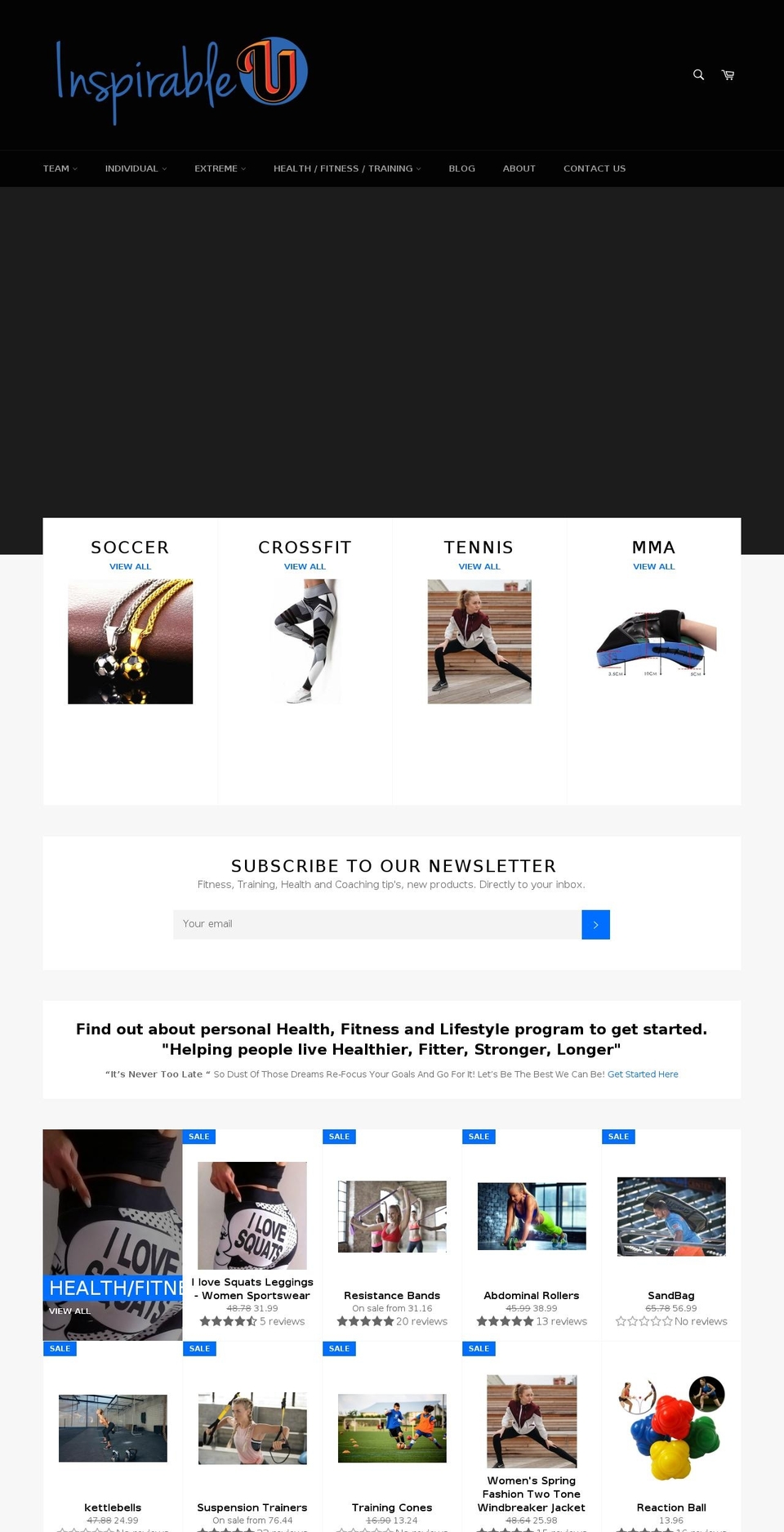inspirableu.com — Shopify storefront screenshot
