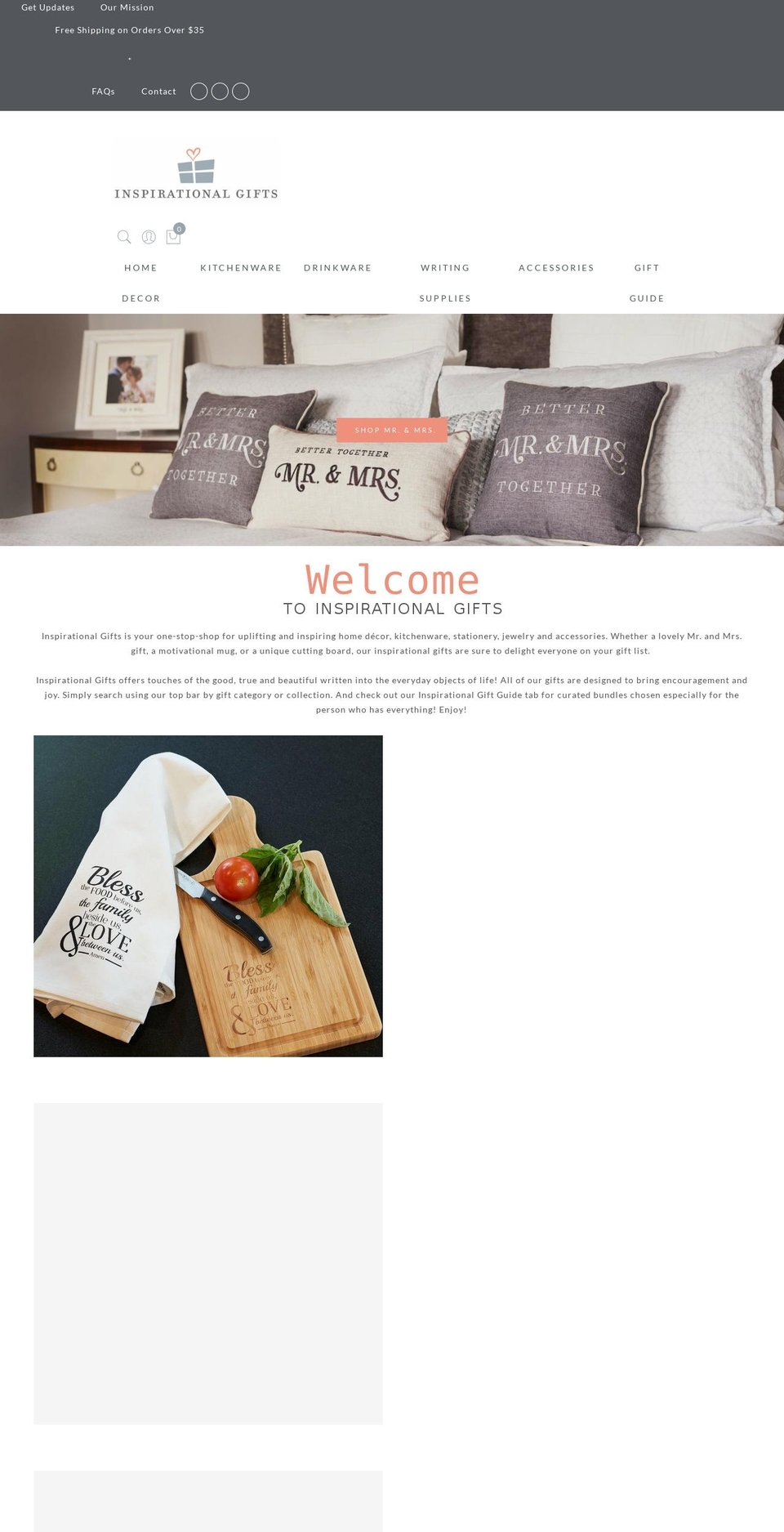 Gifts Shopify theme site example inspirationalgifts.com