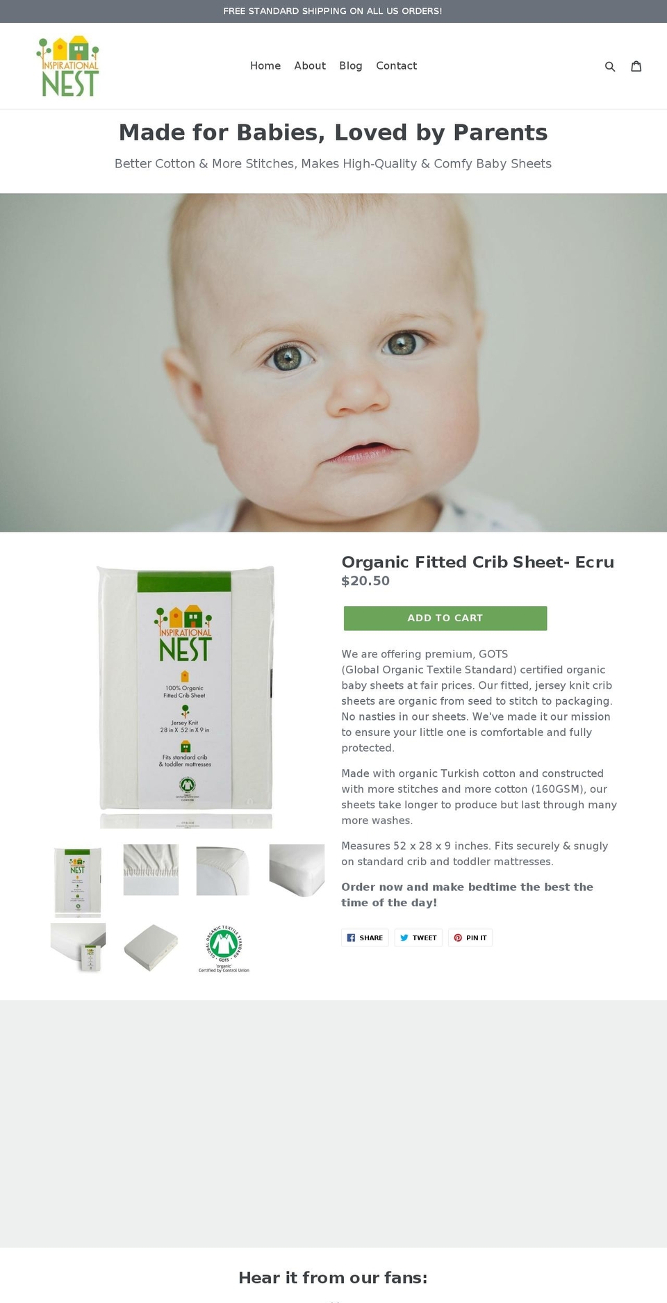 inspirationalnest.com shopify website screenshot