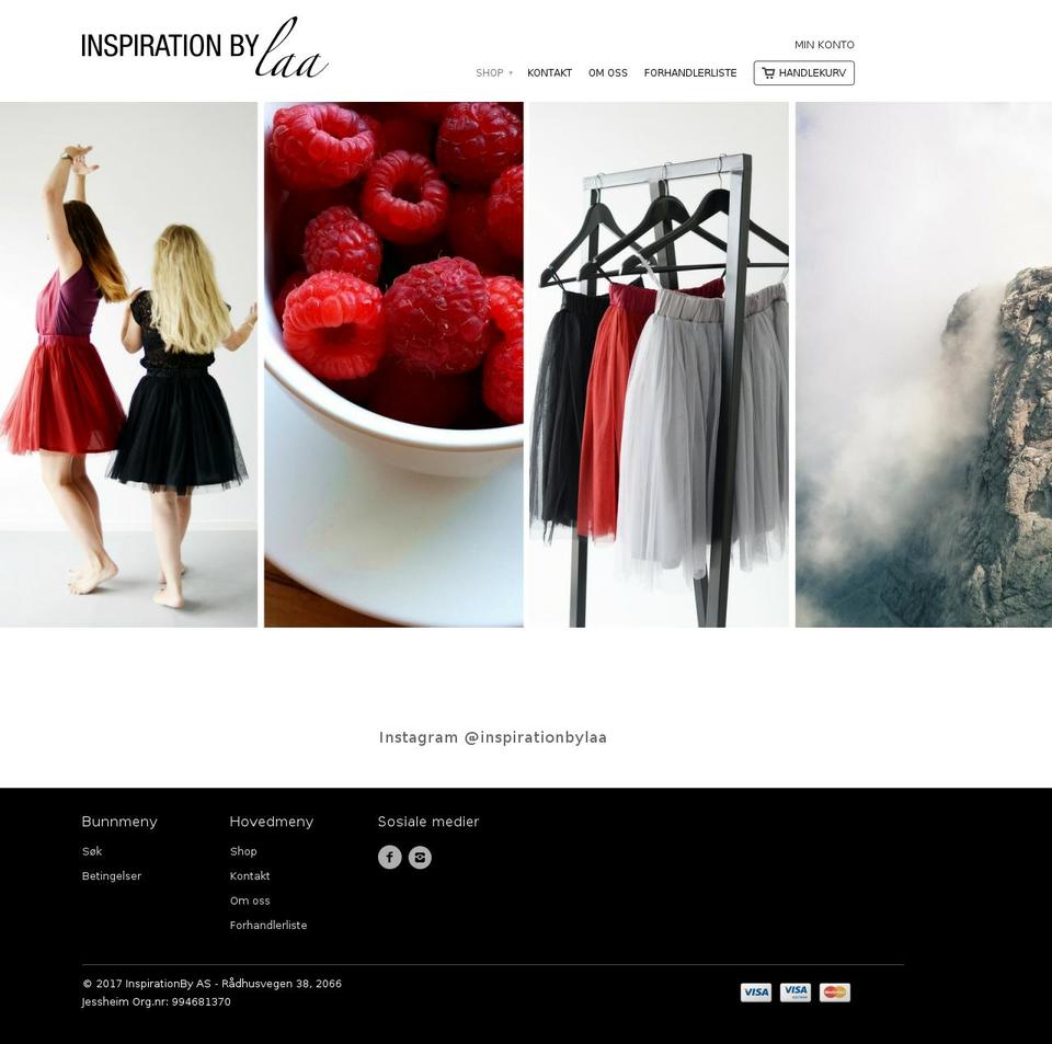inspirationbylaa.com shopify website screenshot