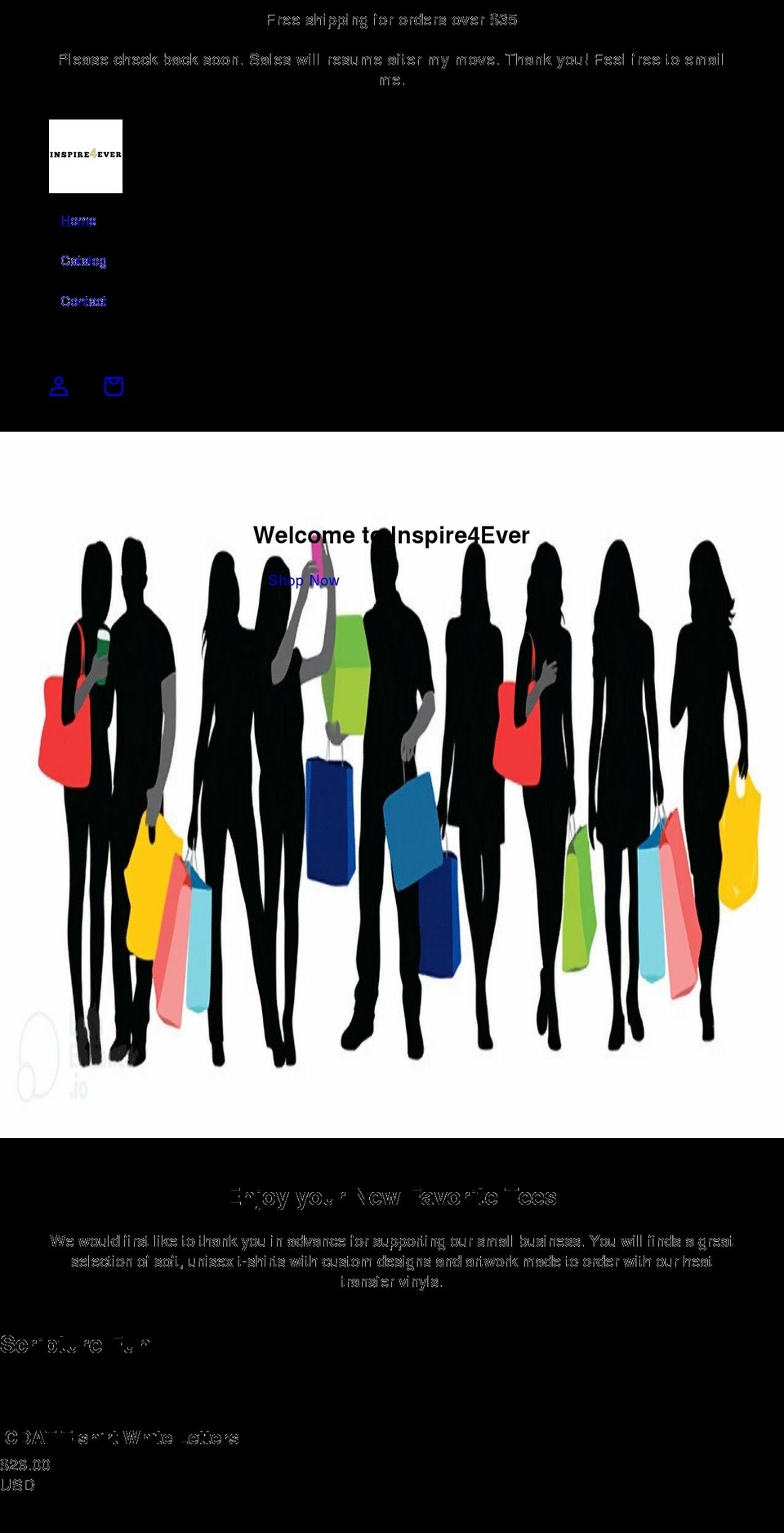 inspire4ever.com shopify website screenshot