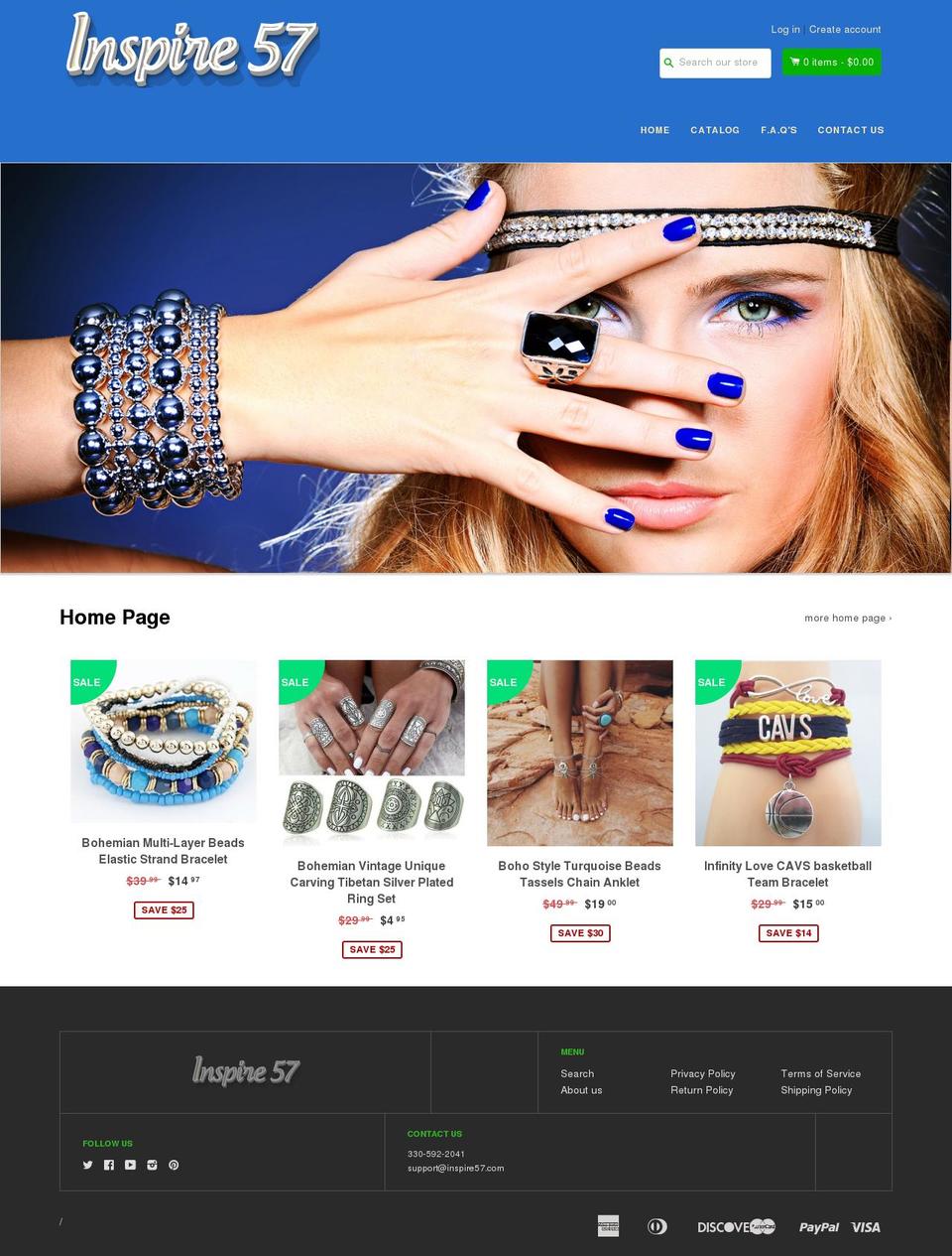 inspire57.com — Shopify storefront screenshot
