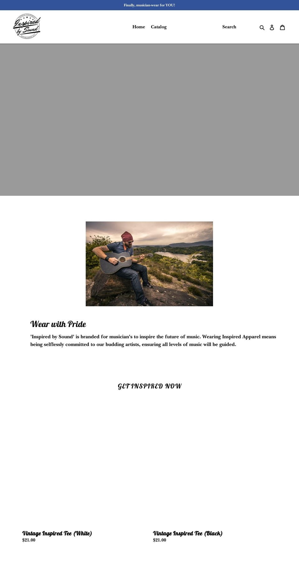 inspired-apparel.com — Shopify storefront screenshot
