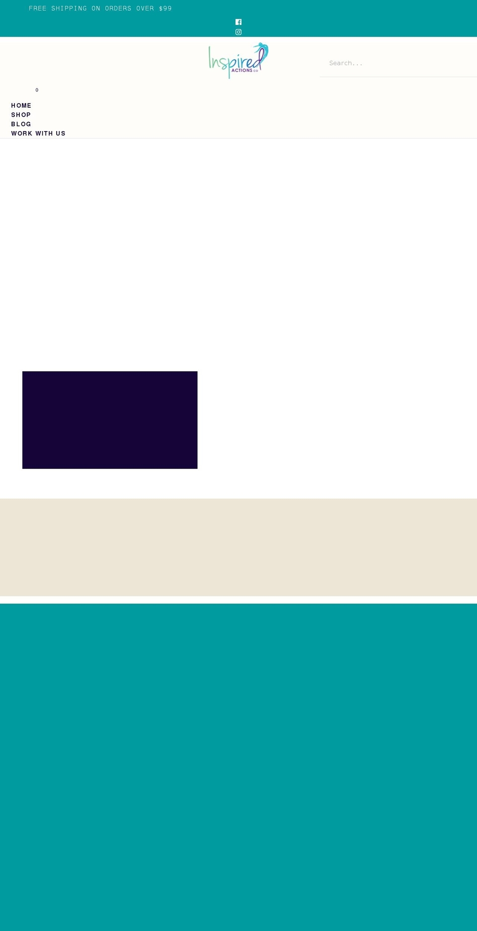 inspiredactionsco.com shopify website screenshot