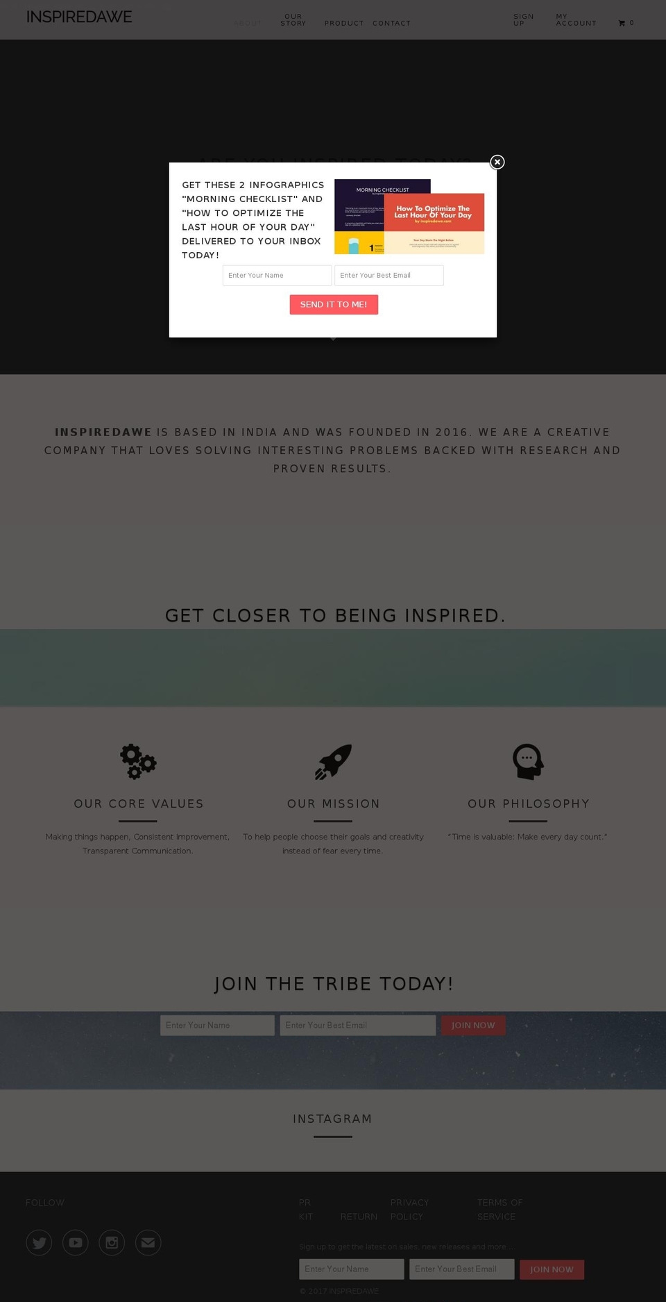 custom-design-your-day-planner Shopify theme site example inspiredawe.com