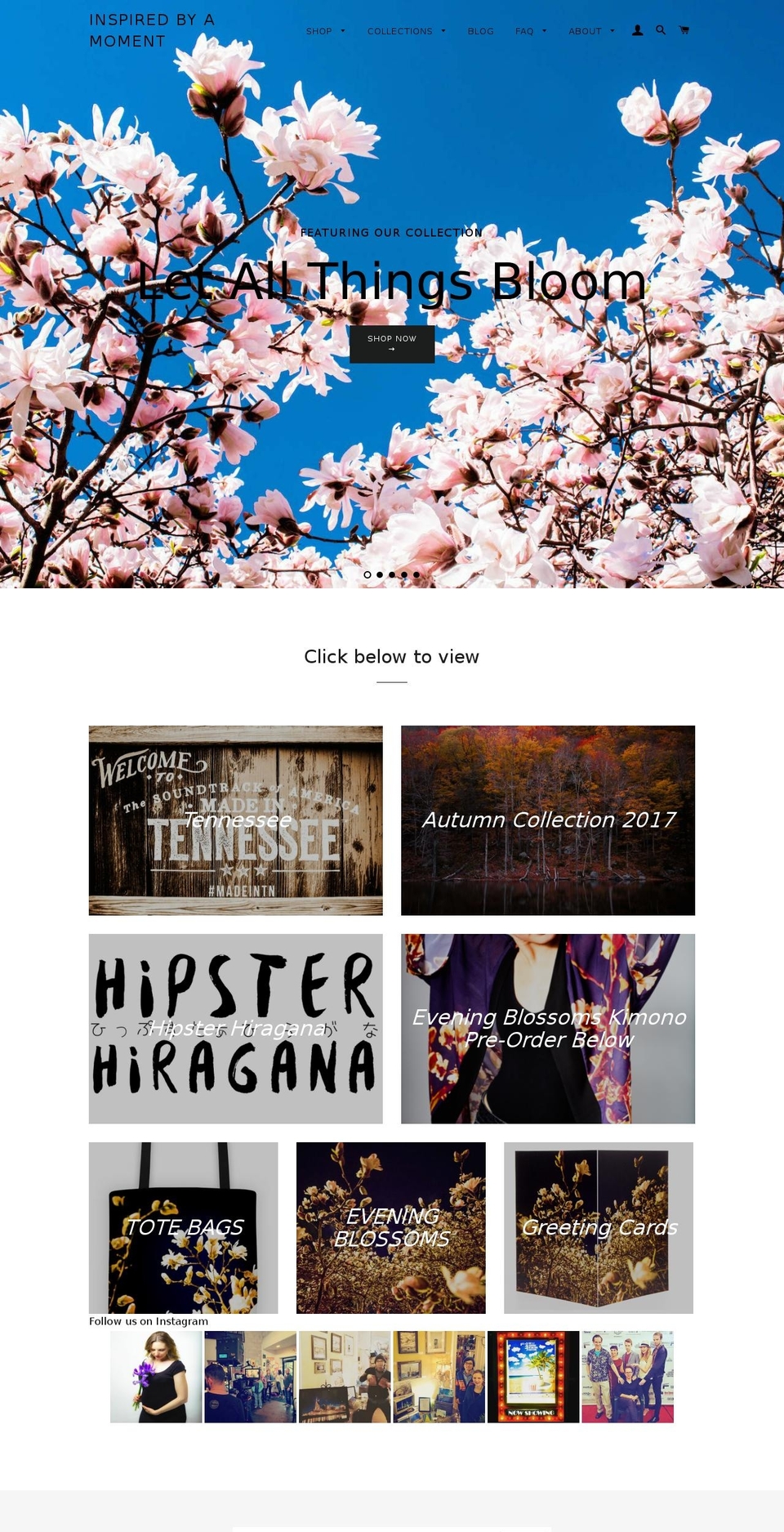 inspiredbyamoment.com — Shopify storefront screenshot