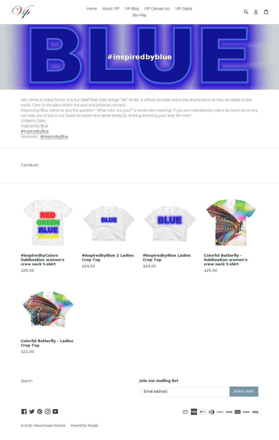 inspiredbyblue.com — Shopify storefront screenshot