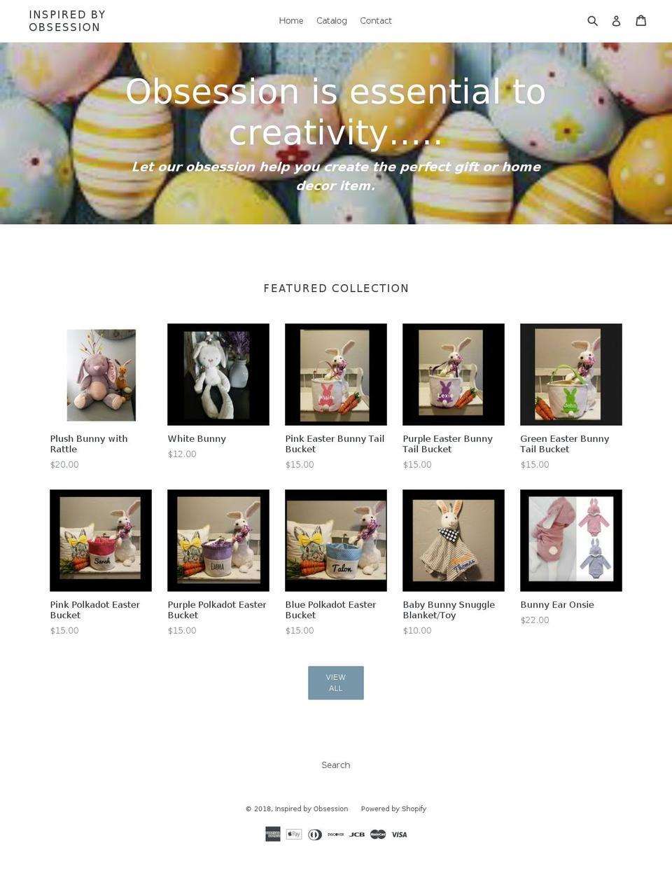 inspiredbyobsession.com — Shopify storefront screenshot
