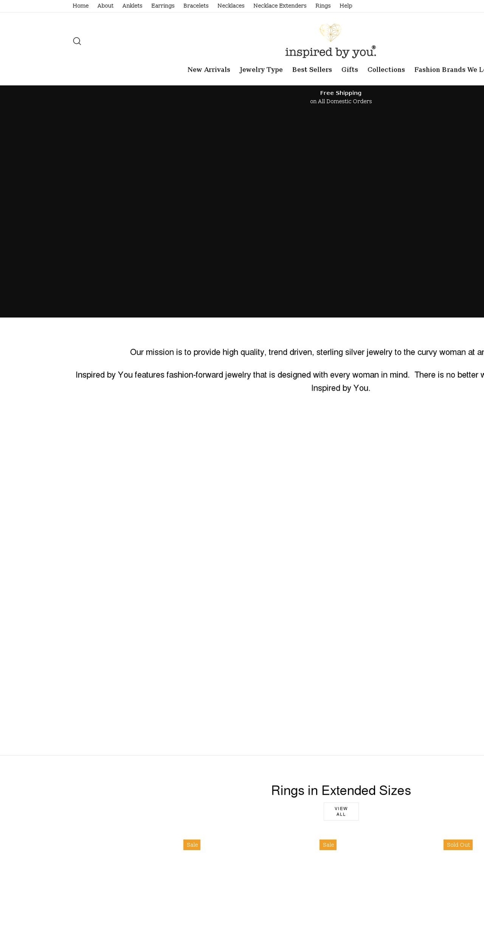 inspiredbyyoujewels.com shopify website screenshot