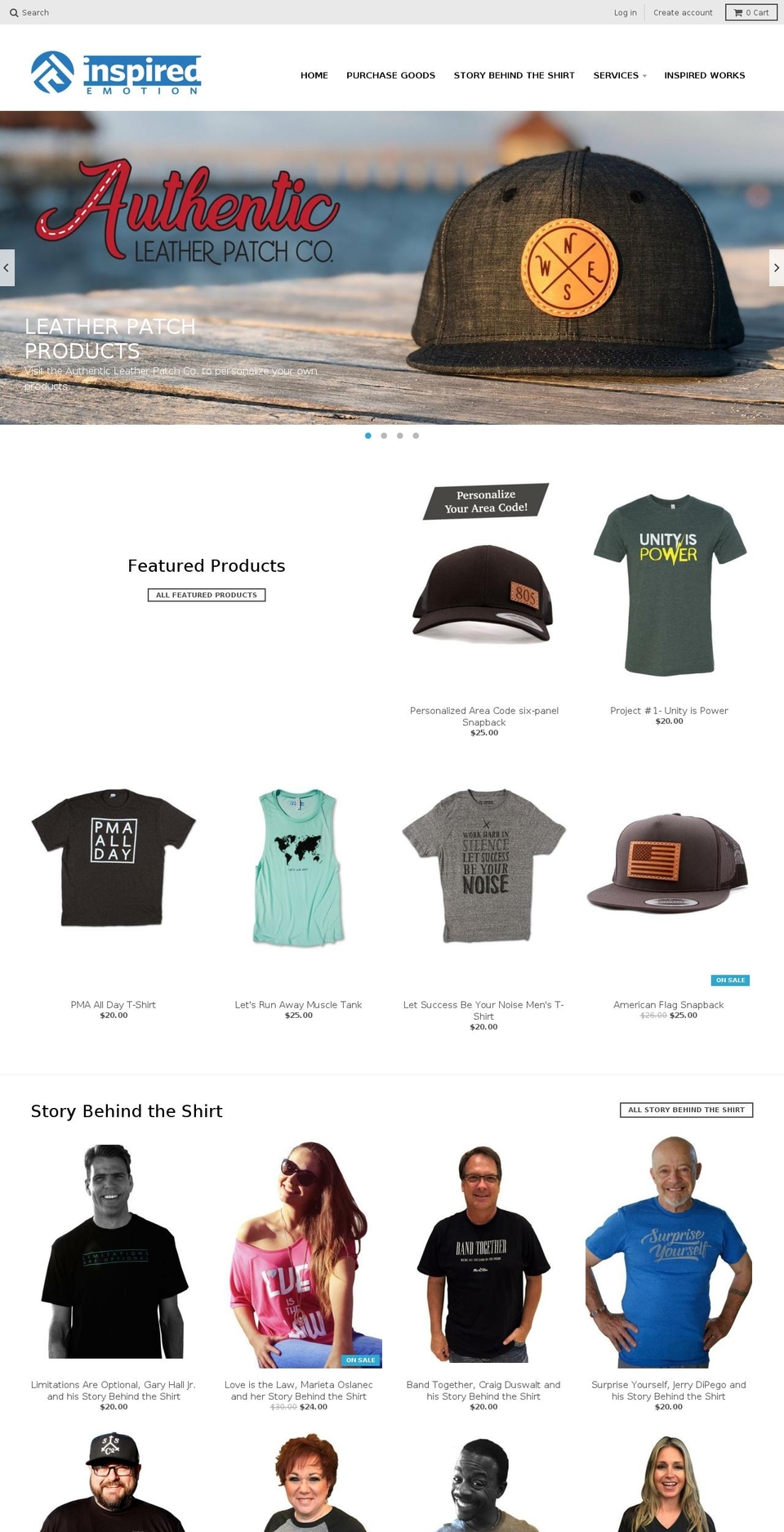 inspiredemotion.com shopify website screenshot