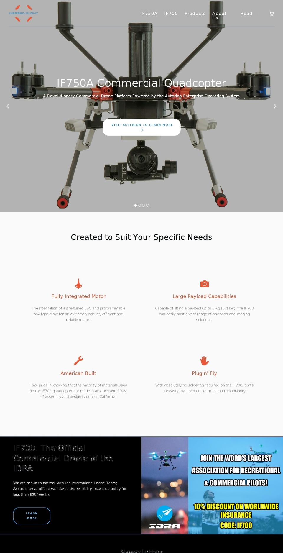 inspiredsuas.com — Shopify storefront screenshot
