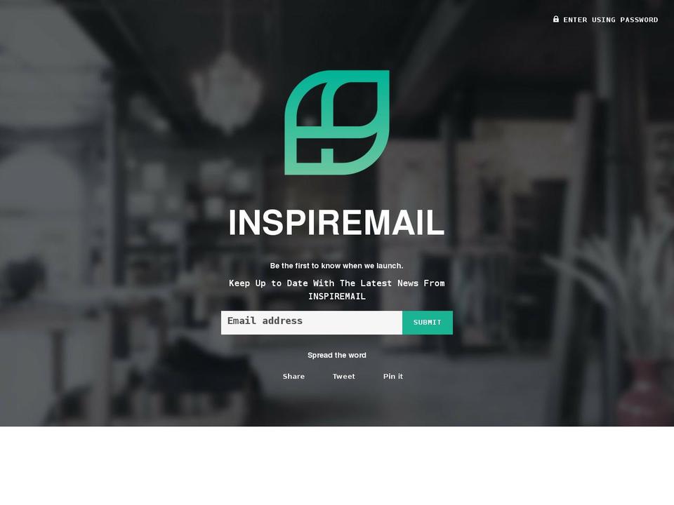 inspire Shopify theme site example inspiremail.io
