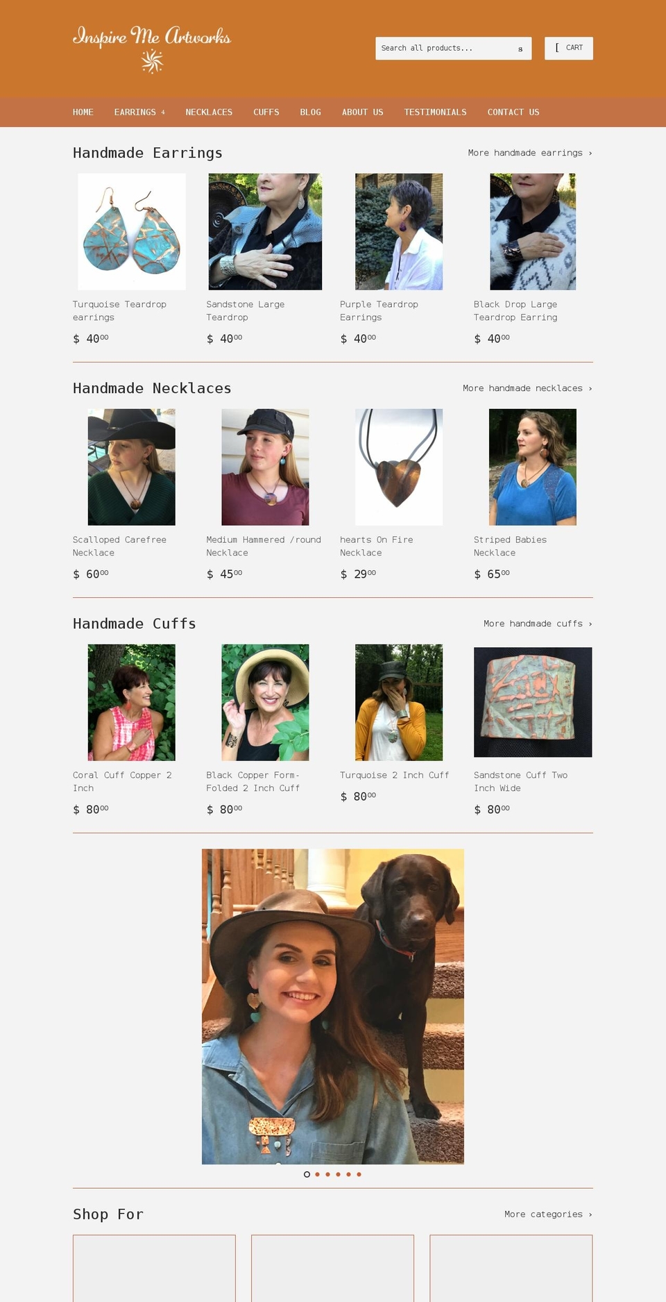 inspiremeartworks.com shopify website screenshot