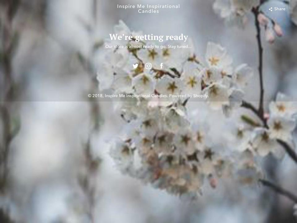 inspiremecandles.com — Shopify storefront screenshot