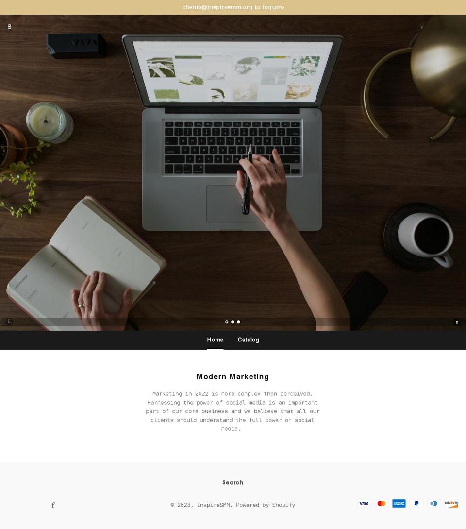 inspiresmm.org shopify website screenshot