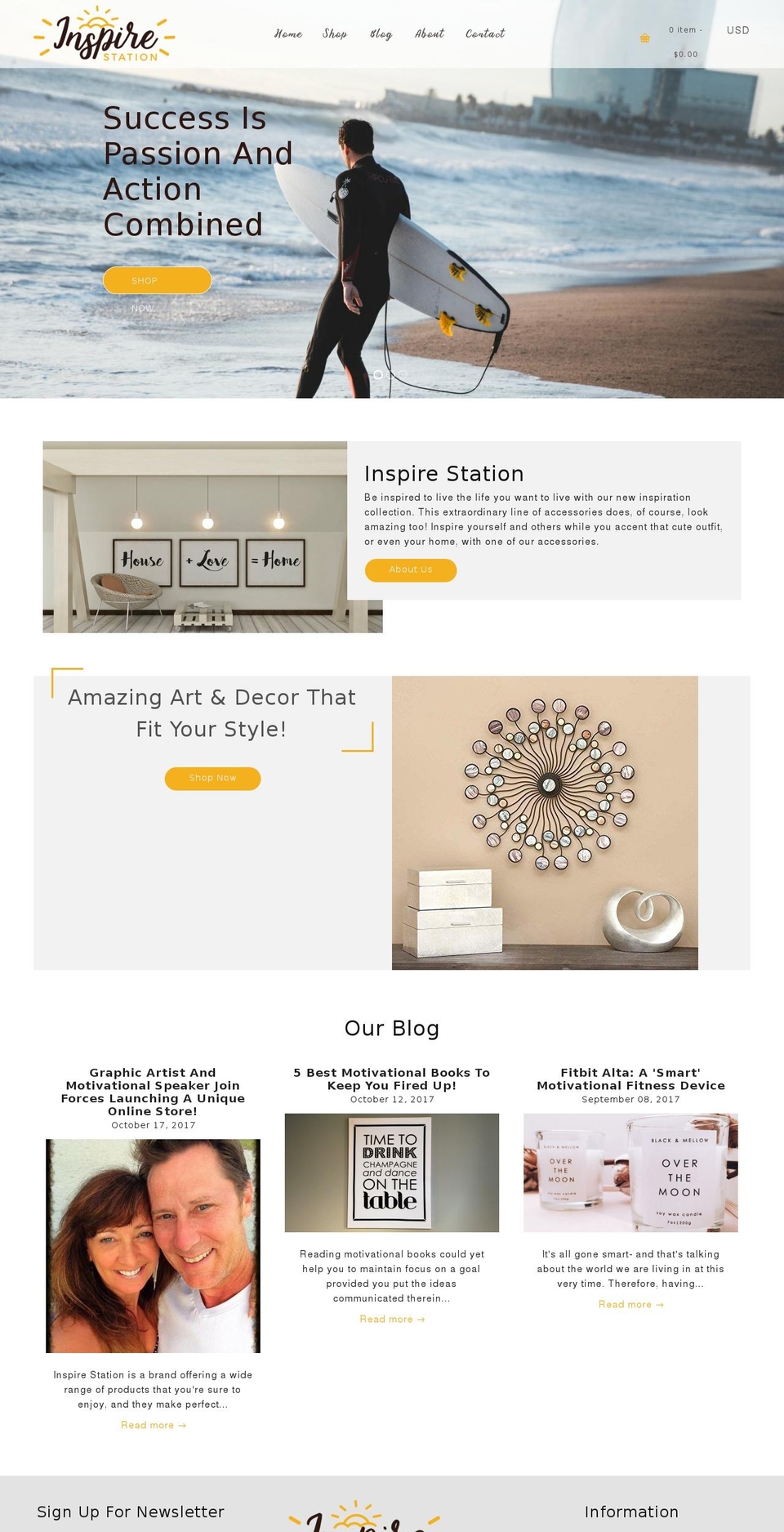 inspirestation.com — Shopify storefront screenshot