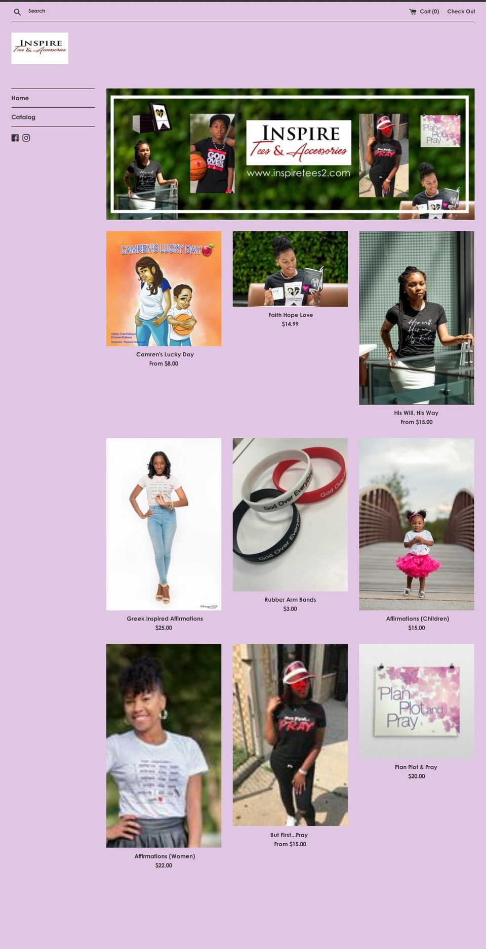 inspiretees2.com — Shopify storefront screenshot