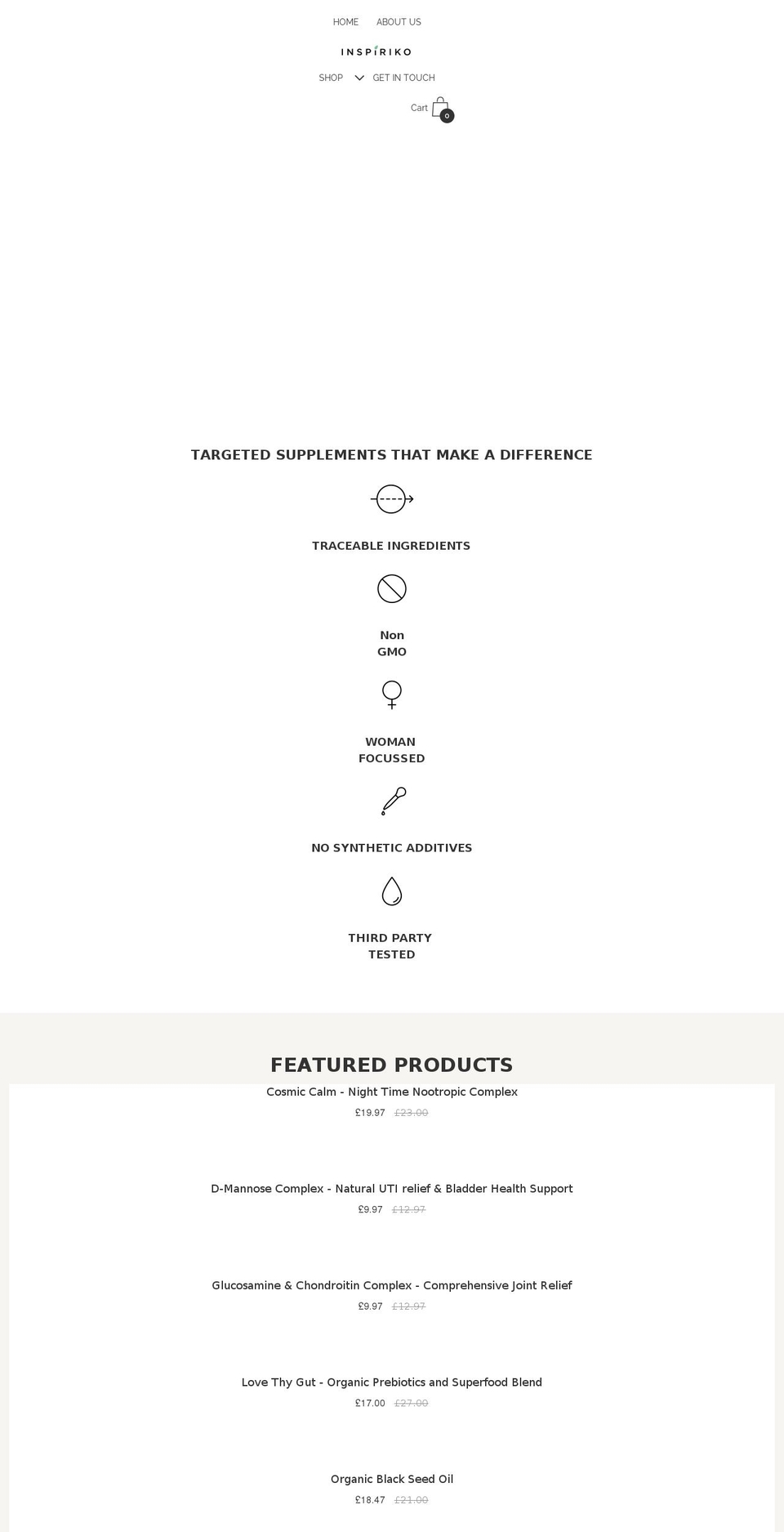 inspiriko.co.uk shopify website screenshot