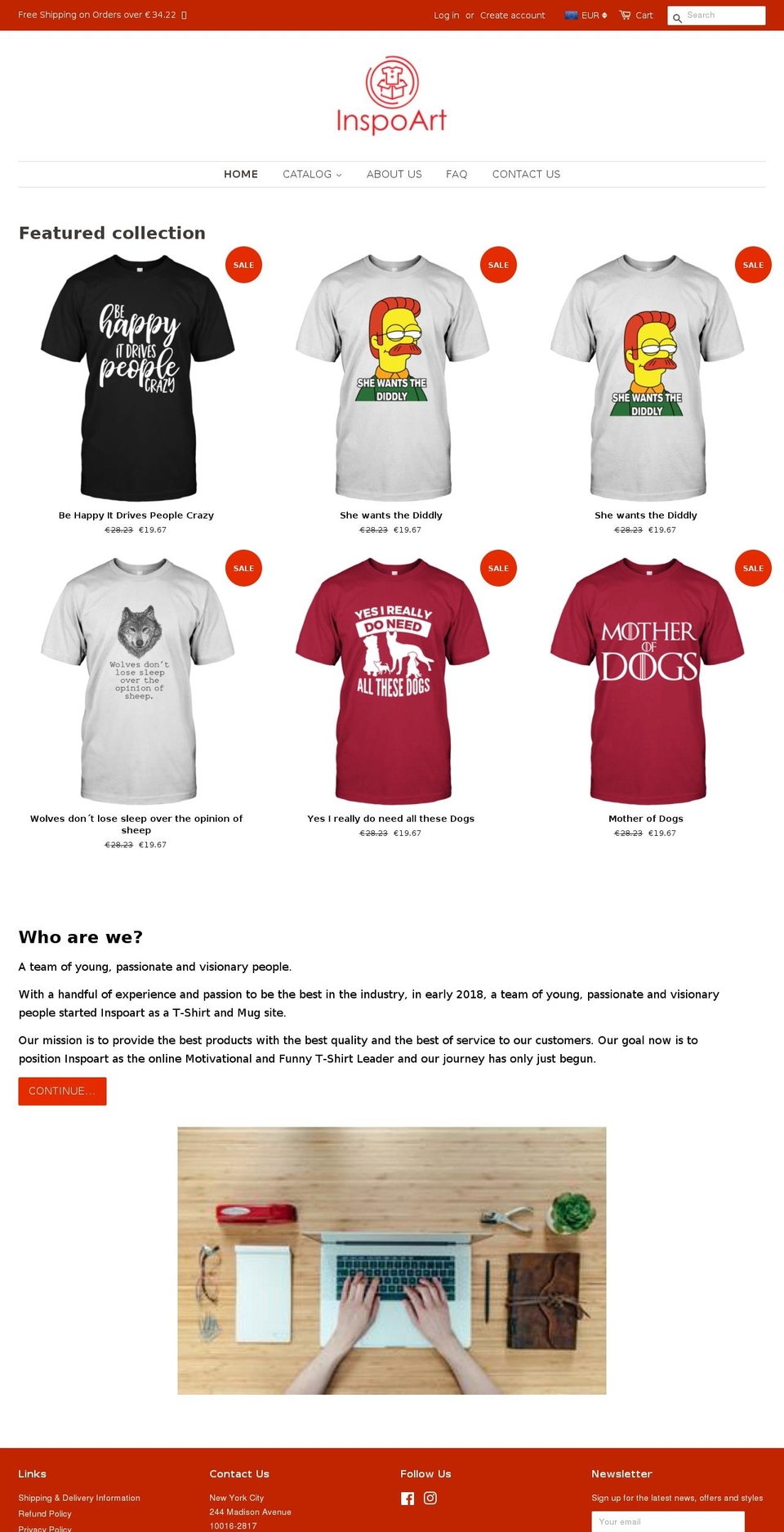 inspoart.com — Shopify storefront screenshot