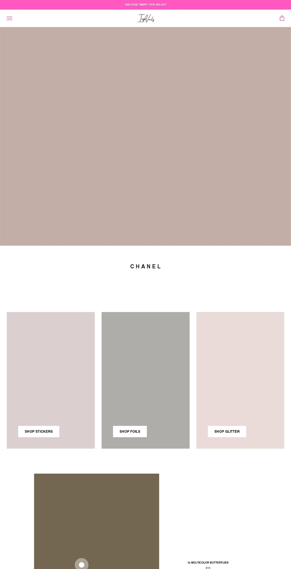 insponails.com shopify website screenshot