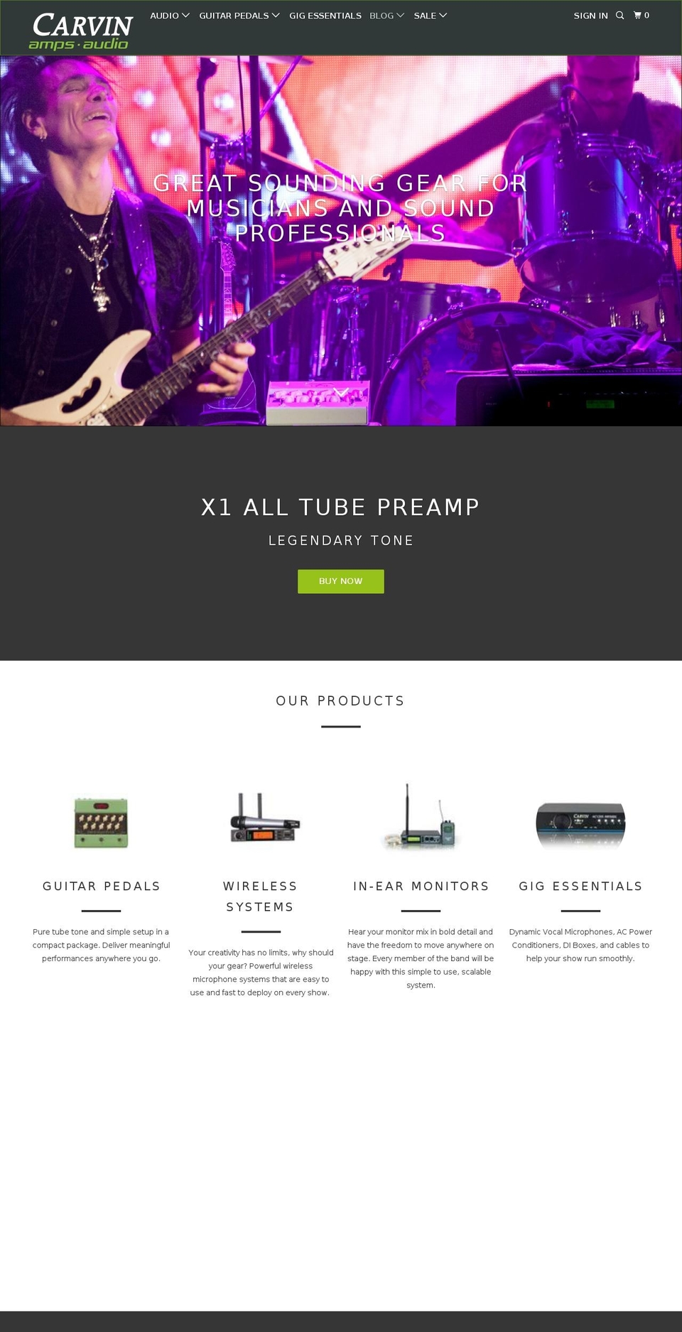 2017-12-08_Parallax-w-product-pg-sections Shopify theme site example installproaudio.com