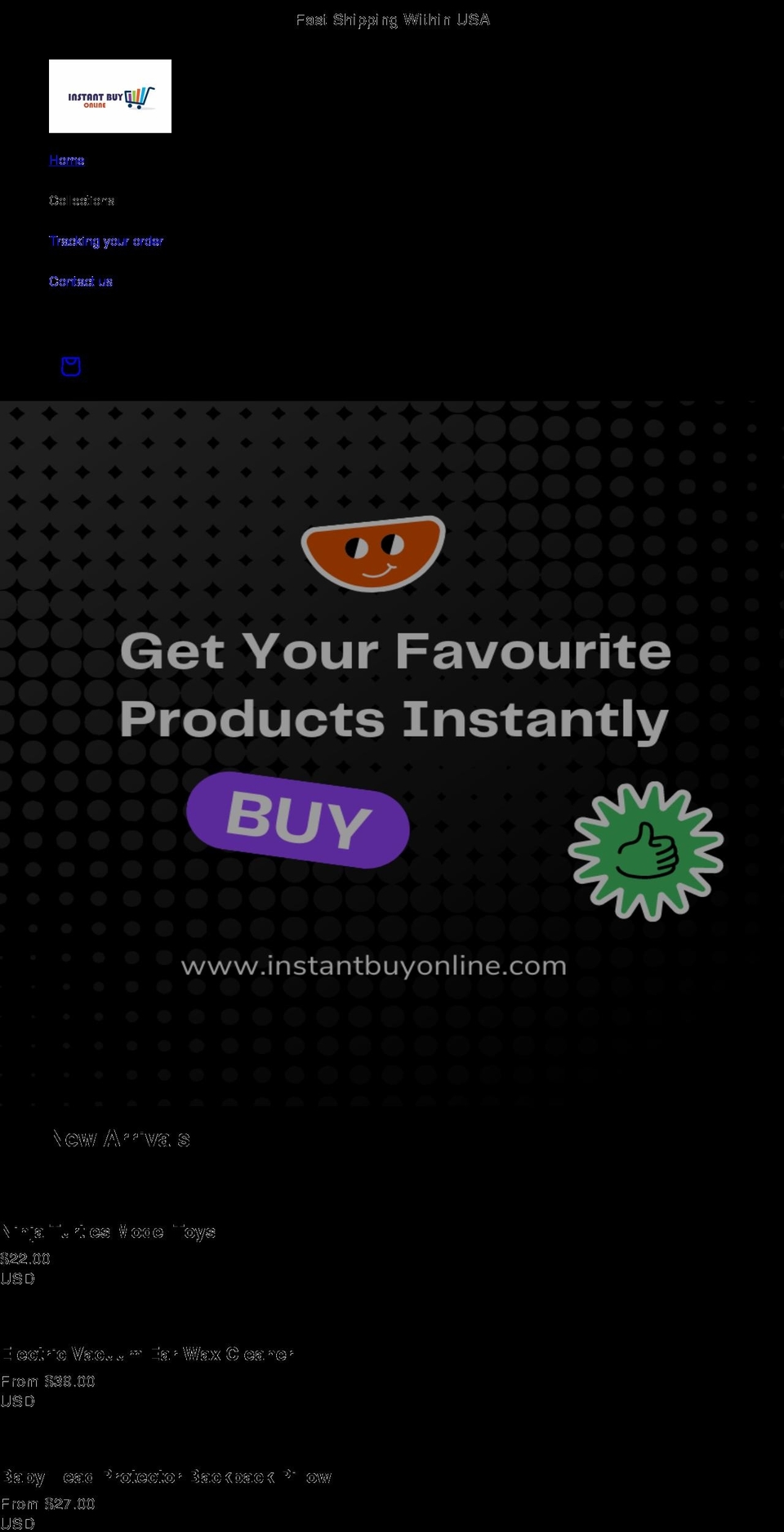 instantbuyonline.com shopify website screenshot
