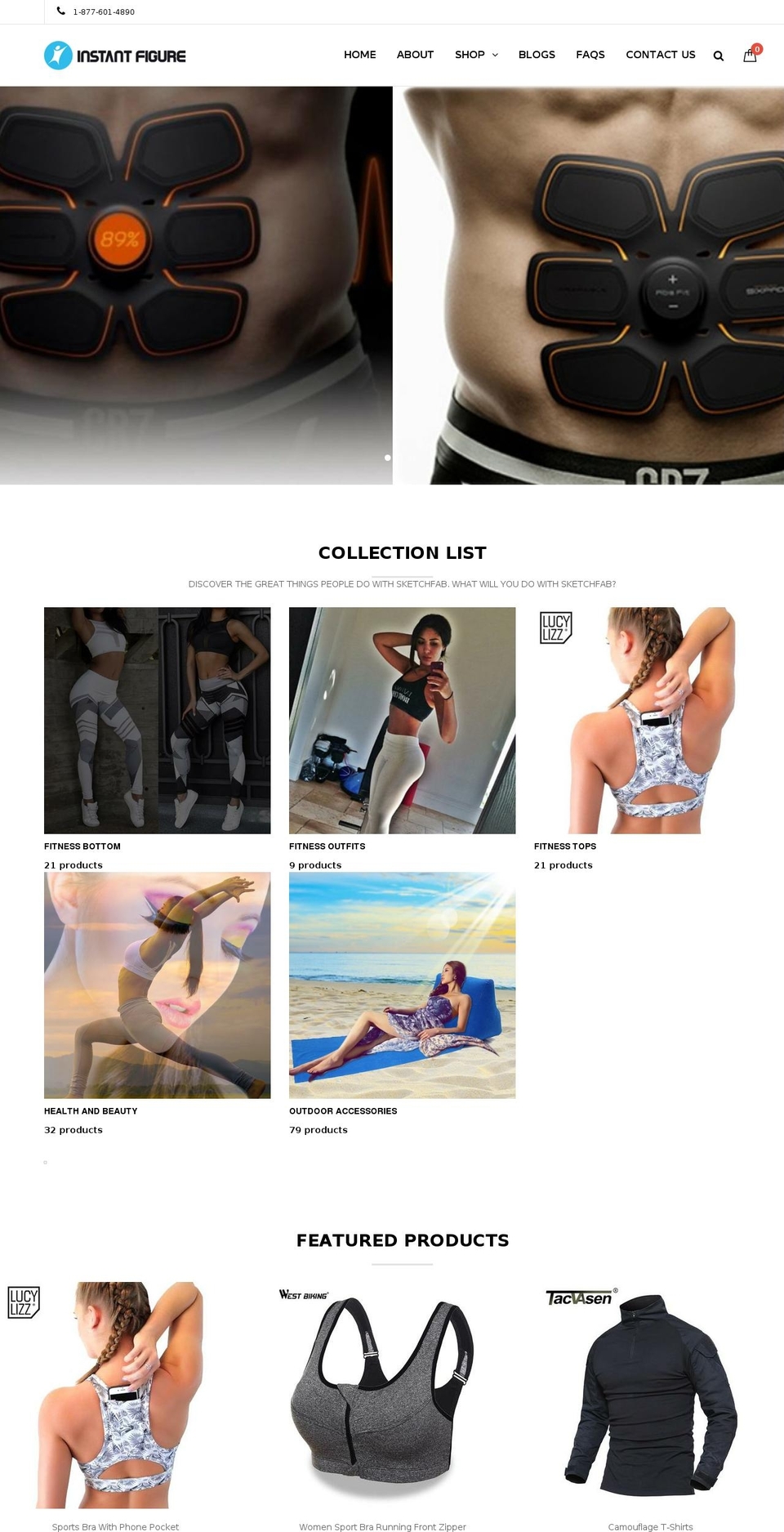 instantfigureshop.com — Shopify storefront screenshot