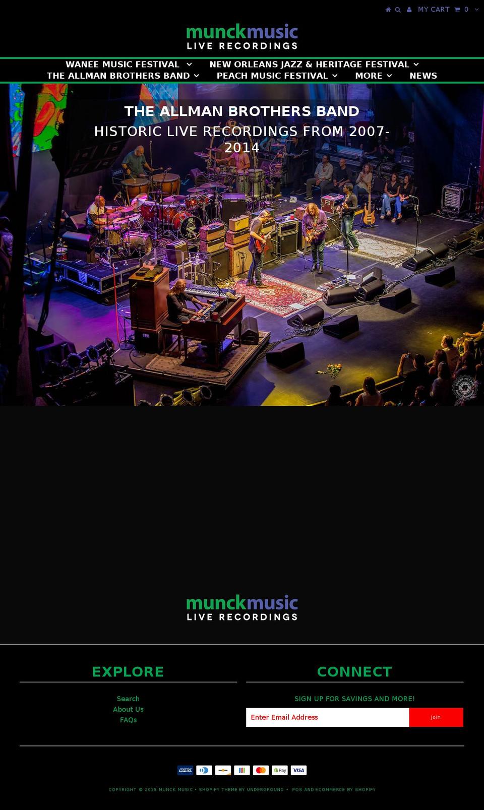 instantliverecording.com — Shopify storefront screenshot