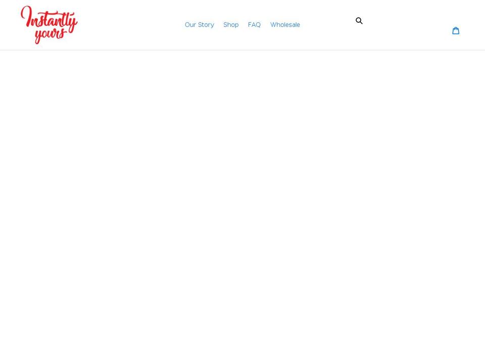 instantlyyours.ca shopify website screenshot