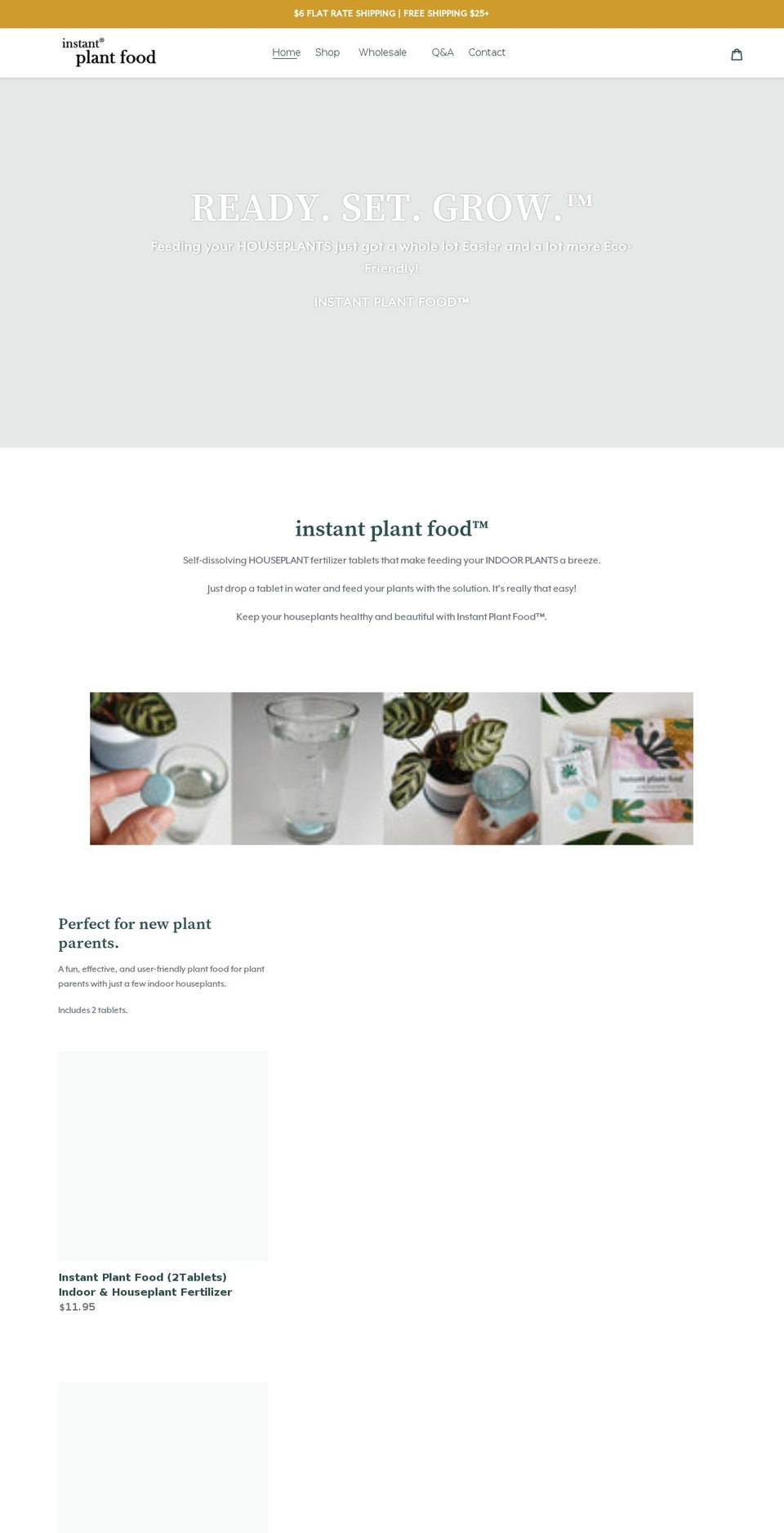 instantplantfood.com shopify website screenshot
