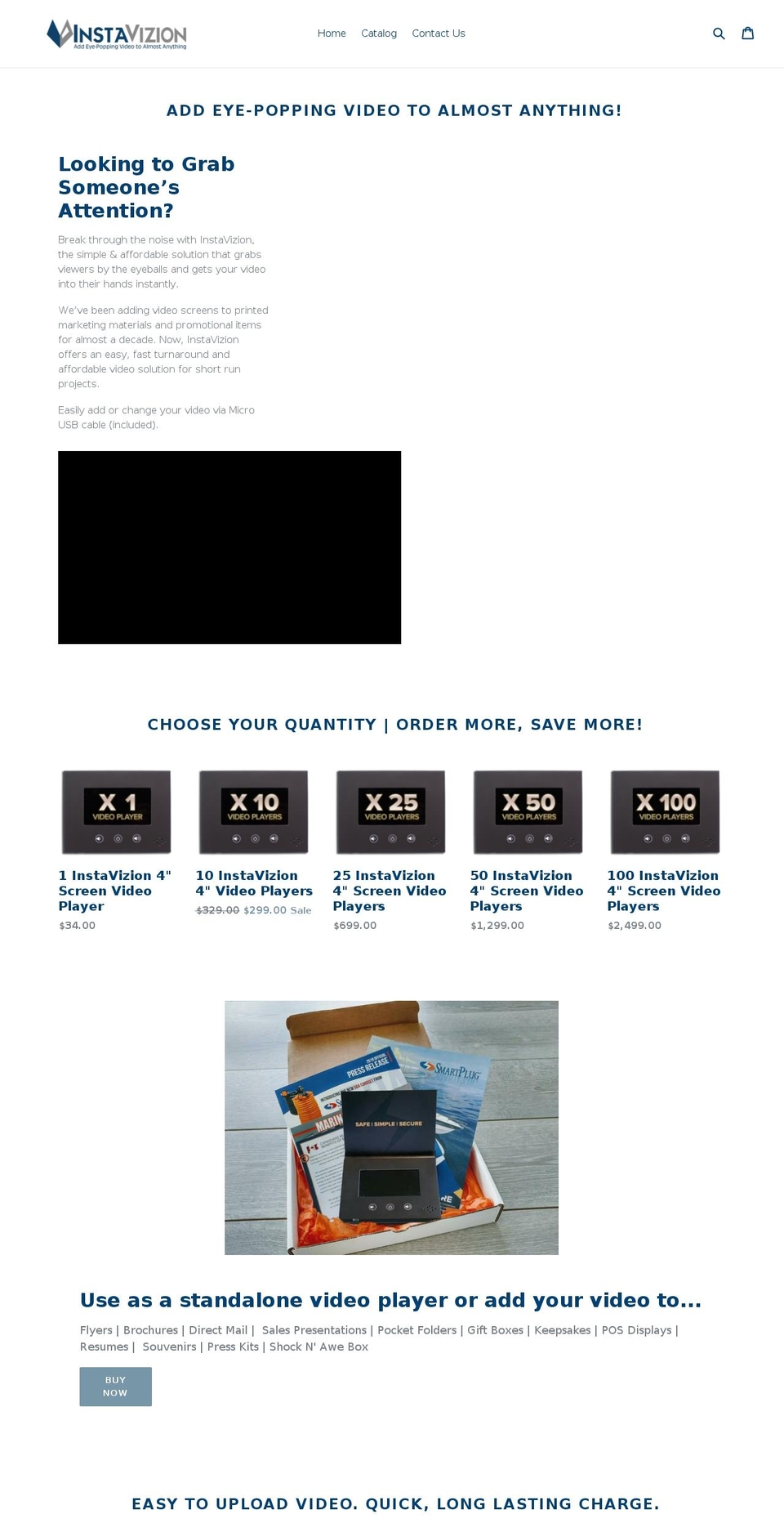 instavizion.com — Shopify storefront screenshot