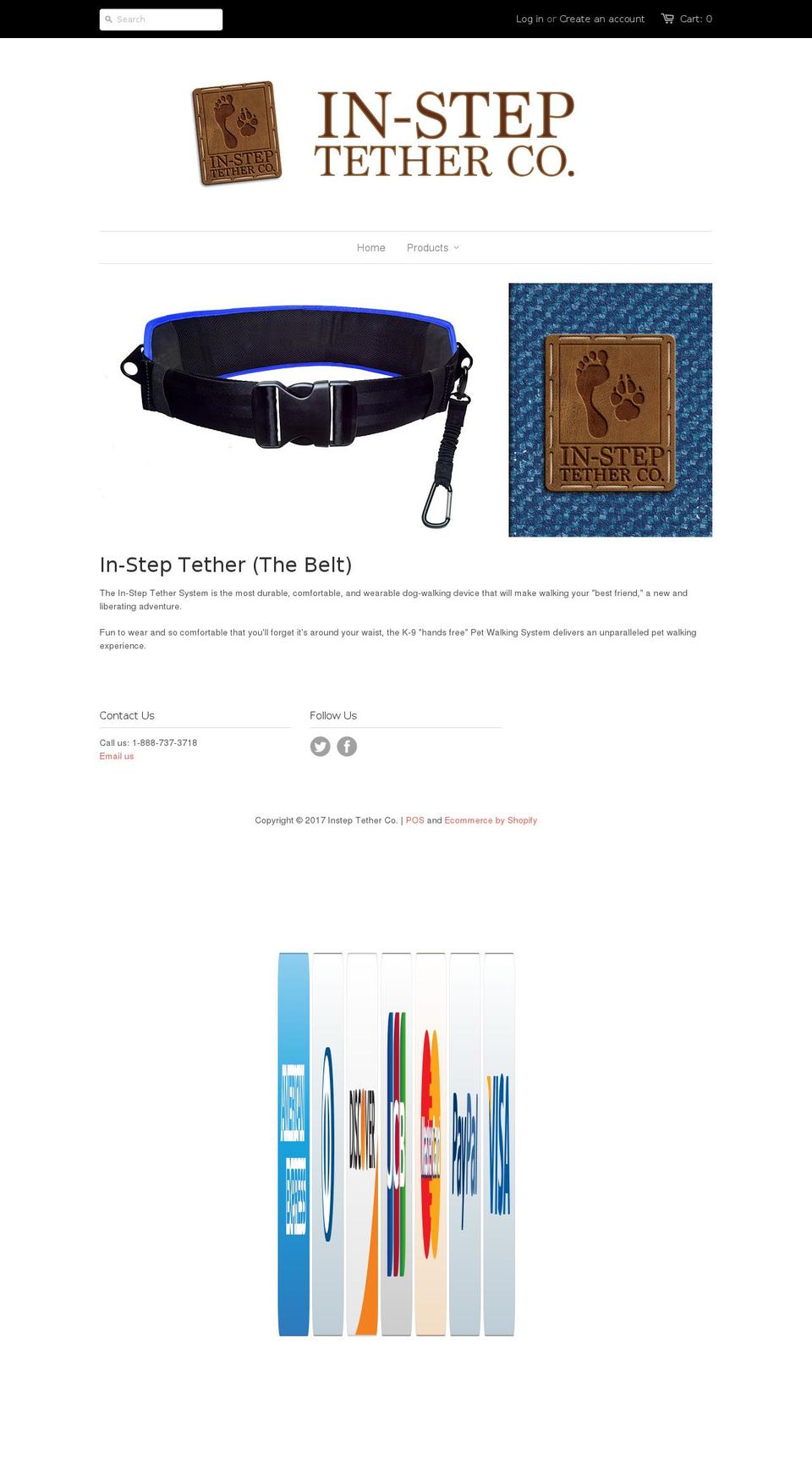 insteptether.com shopify website screenshot