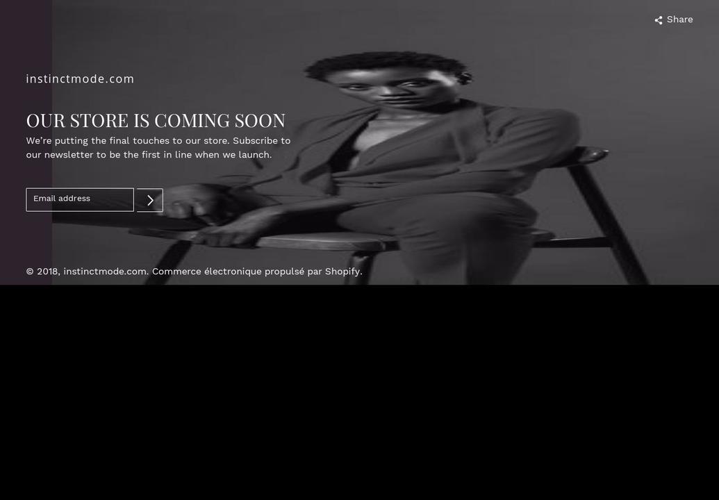 instinctmode.com — Shopify storefront screenshot