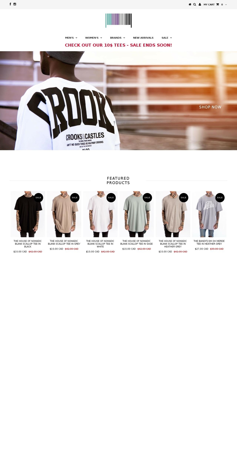 instockshowroom.com shopify website screenshot