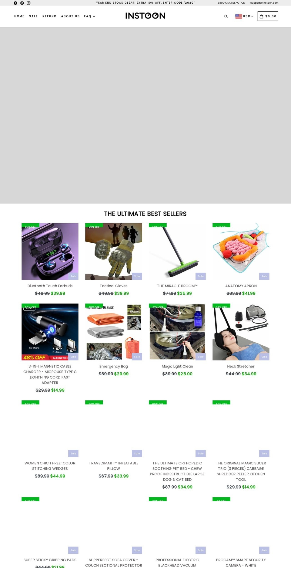 instoon.com shopify website screenshot