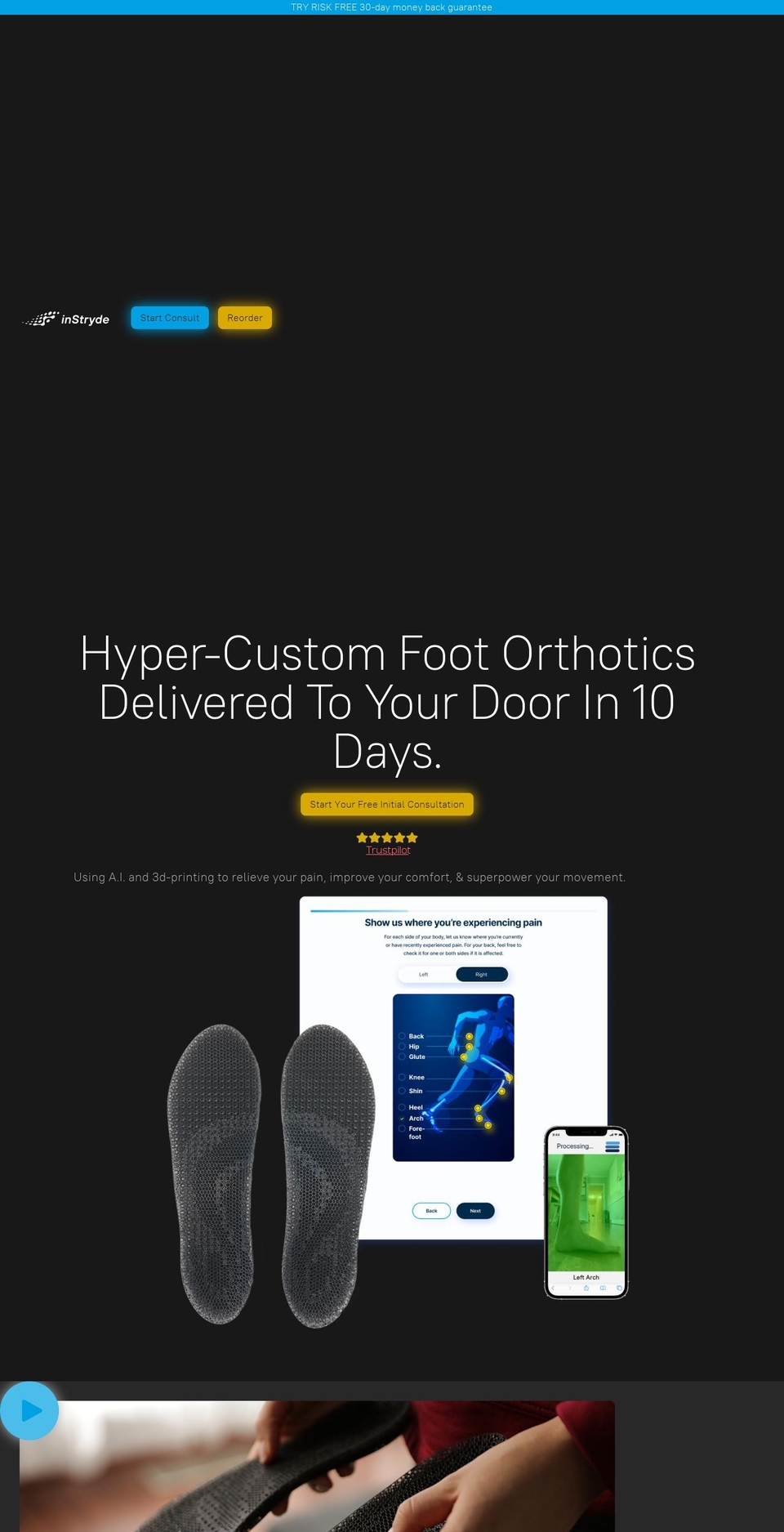 instryde.com shopify website screenshot