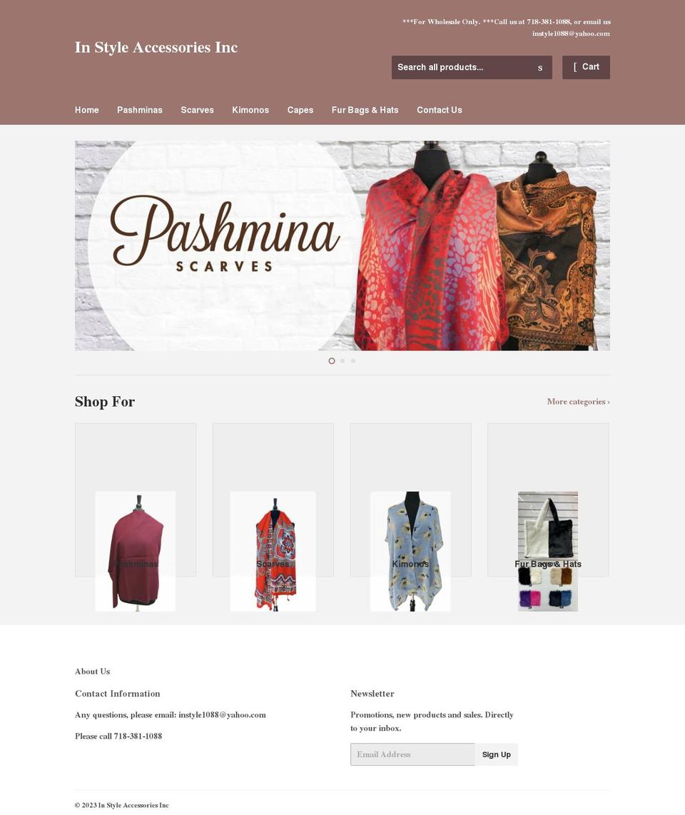 instyleaccessory.com shopify website screenshot