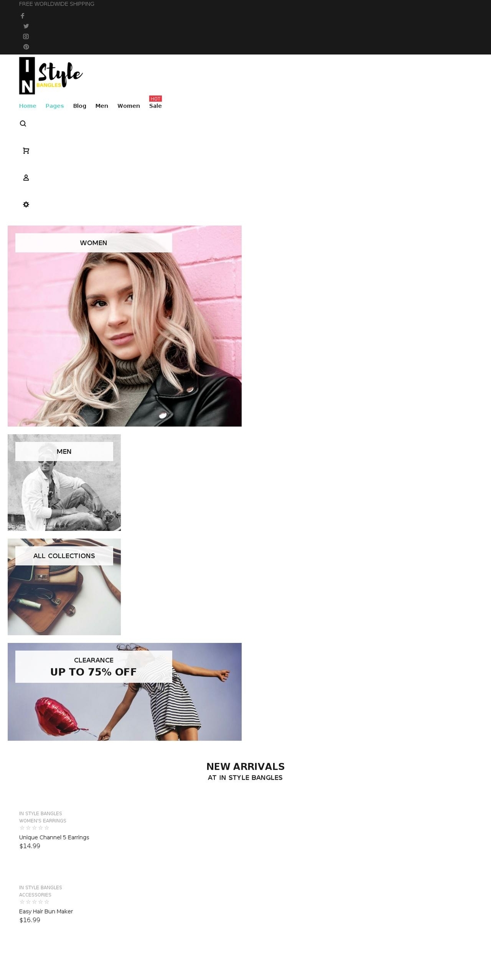 instylebangles.com shopify website screenshot