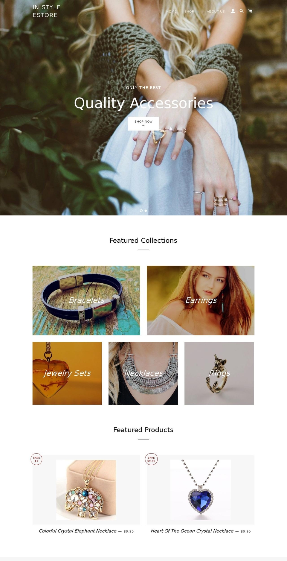 instyleestore.com shopify website screenshot