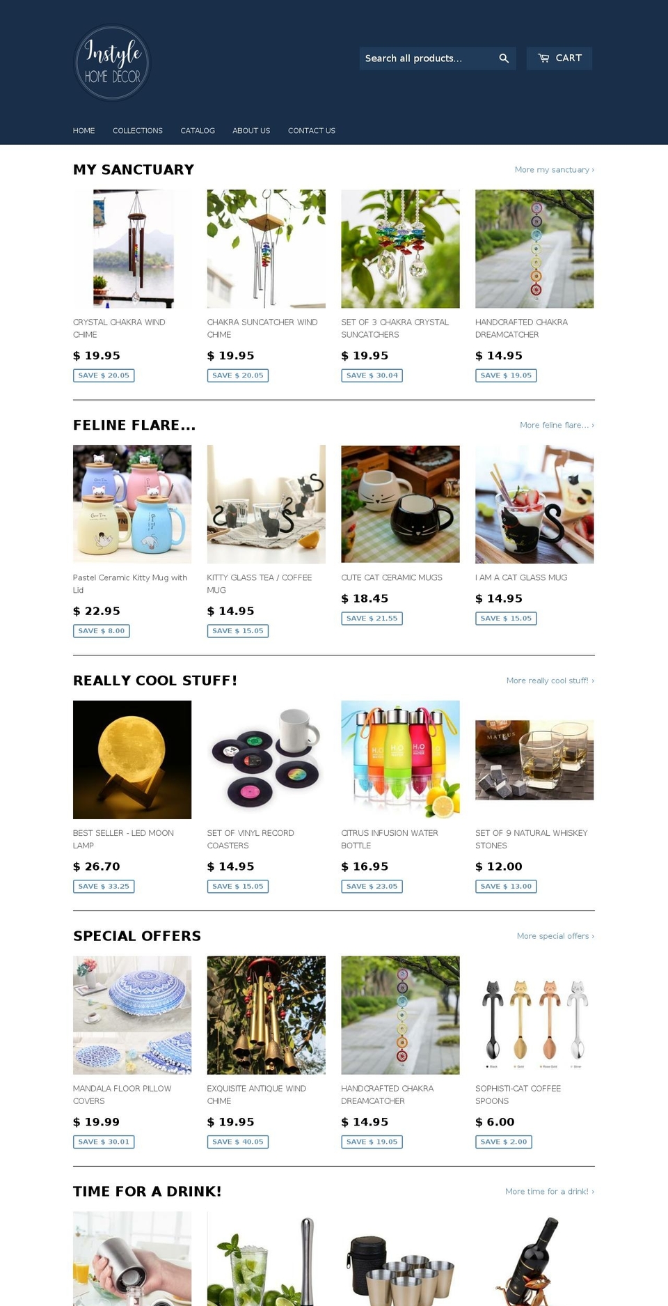 instylehomedecor.com — Shopify storefront screenshot