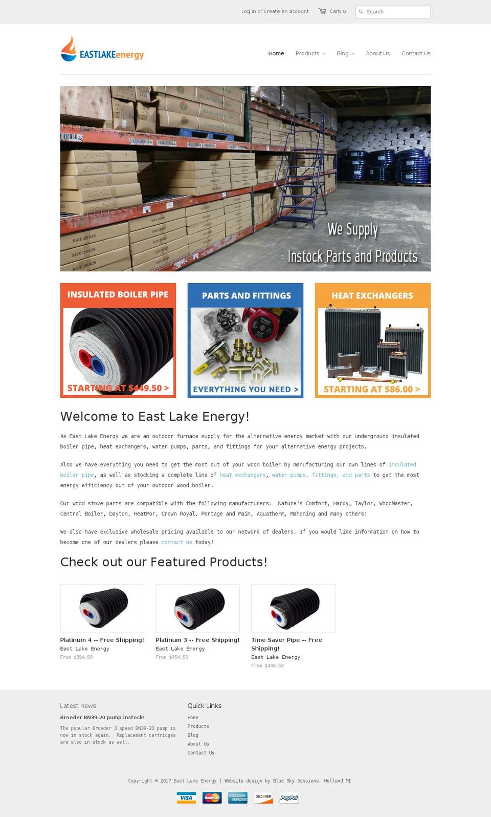 insulatedboilerpipe.com shopify website screenshot