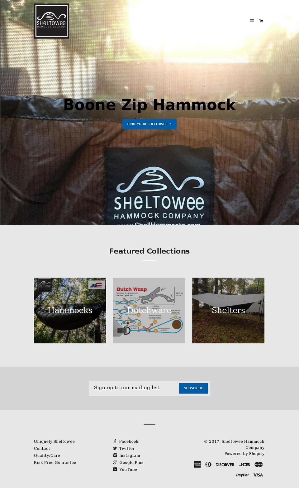 insulatedhammocks.com shopify website screenshot