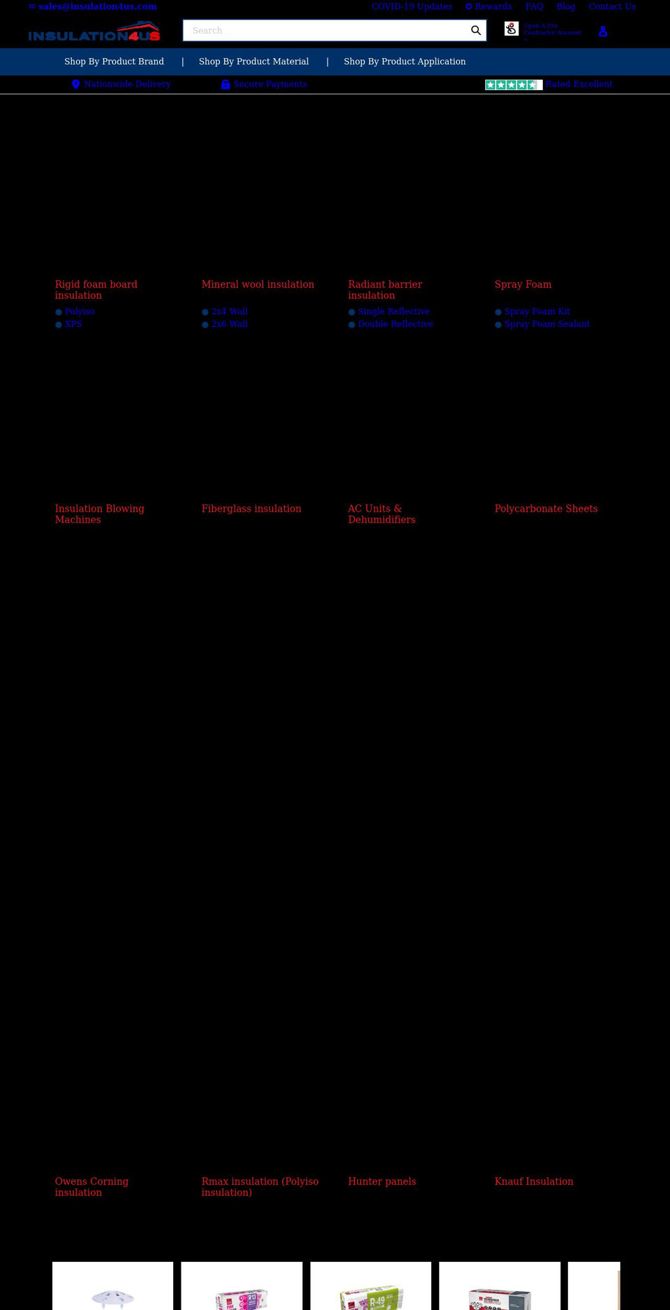 insulation4us.com shopify website screenshot